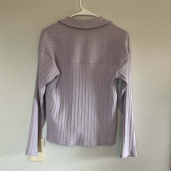 Madewell Variegated Rib Boxy Polo Shirt - Picture 12 of 13